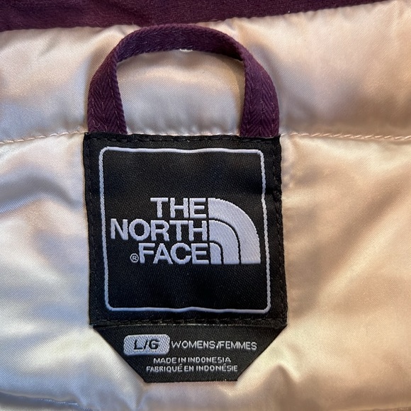 The North Face HyVent 600 Gotham Goose Down Hooded Purple Ski Jacket L - Picture 5 of 9